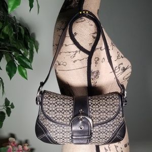 Coach Leather/Canvas Signature Bag